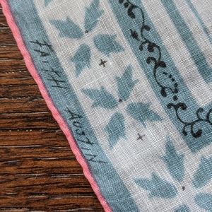 Vintage Mid-Century MCM Hankie by Faith Austin